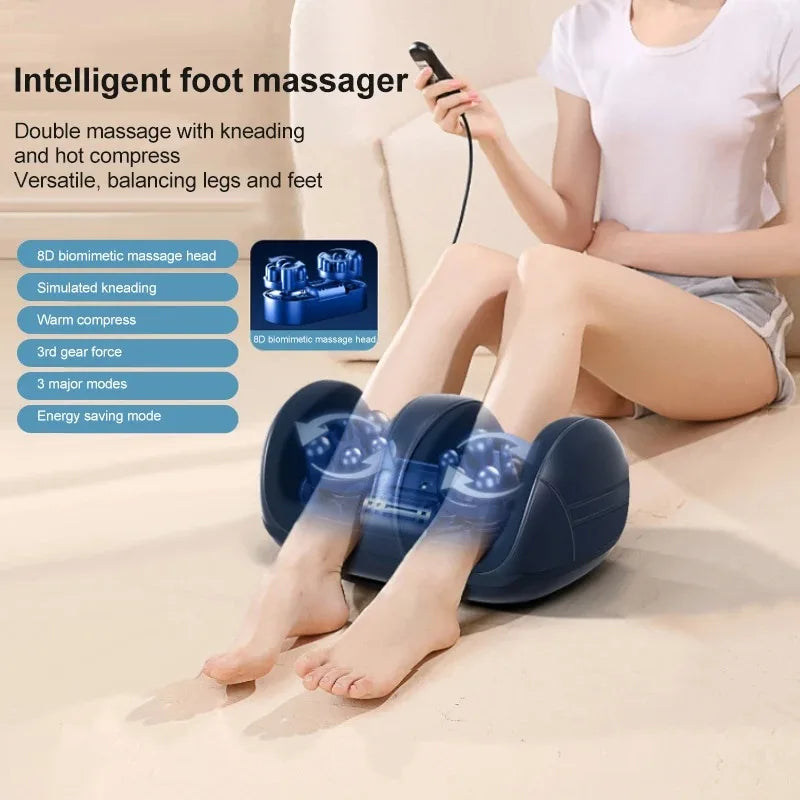 Electric Shiatsu Foot Massager with Heated Roller – Ultimate Relaxation for Feet & Calves