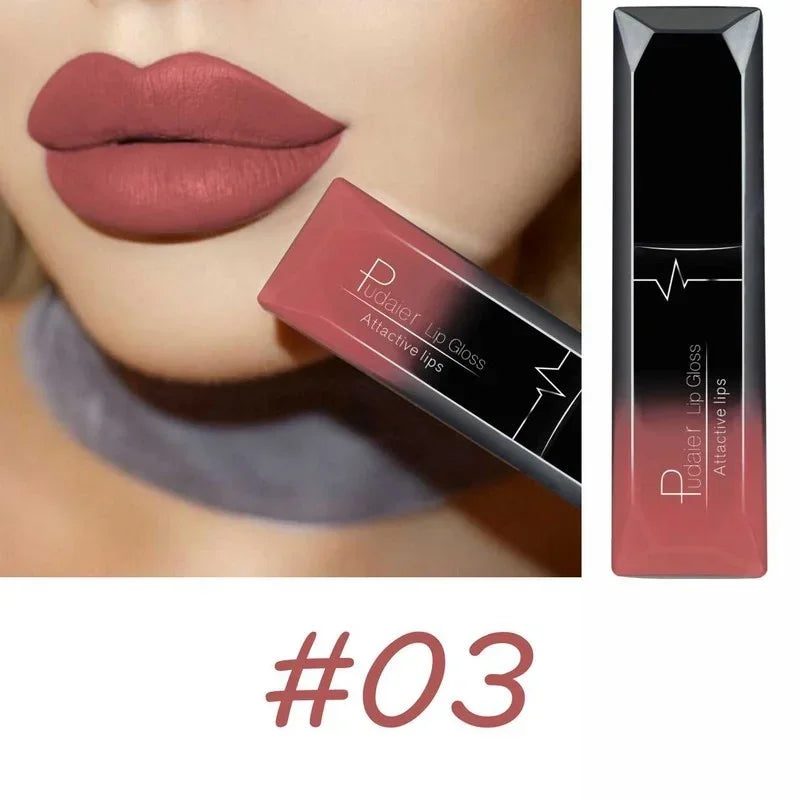 17-Color Sexy Matte Liquid Lipstick – Long-Lasting Lip Gloss & Cream for Bold, Stunning Lips!