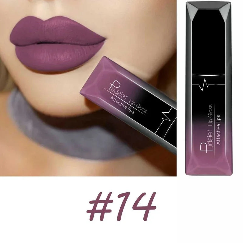 17-Color Sexy Matte Liquid Lipstick – Long-Lasting Lip Gloss & Cream for Bold, Stunning Lips!