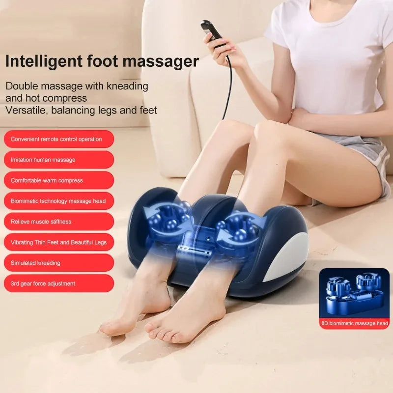 Electric Shiatsu Foot Massager with Heated Roller – Ultimate Relaxation for Feet & Calves