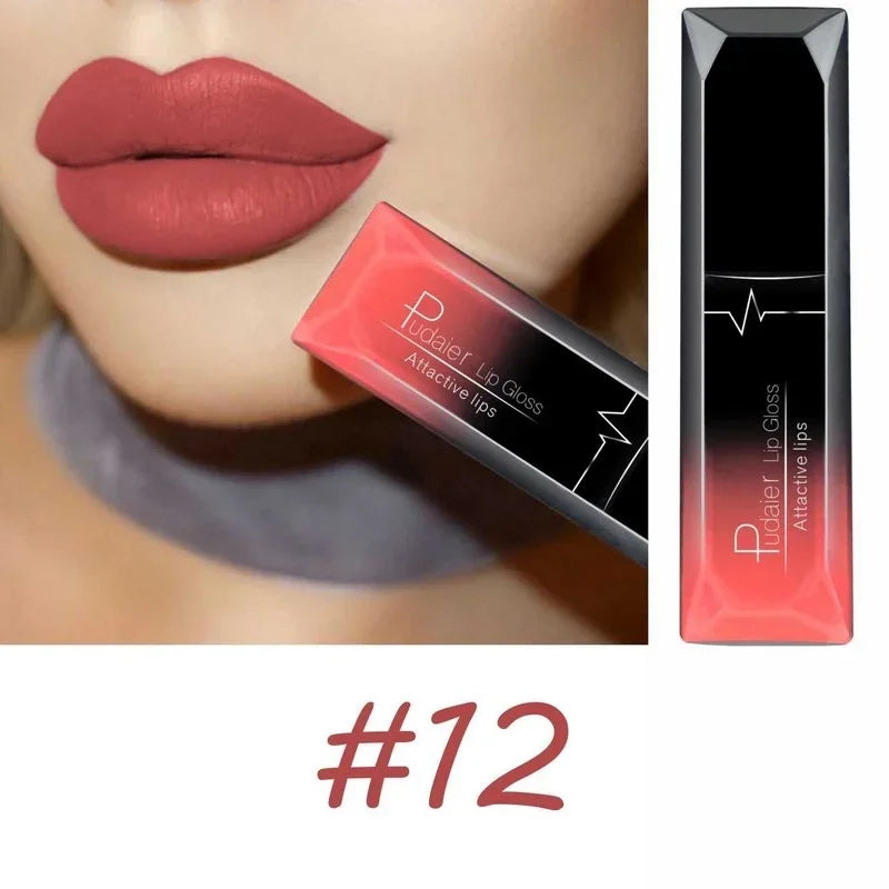 17-Color Sexy Matte Liquid Lipstick – Long-Lasting Lip Gloss & Cream for Bold, Stunning Lips!