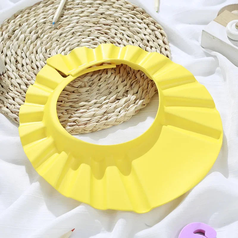 Durable &amp; Adjustable Baby Shower Sun Hat – Waterproof, Splash-Proof Cap for Tear-Free Bath Time