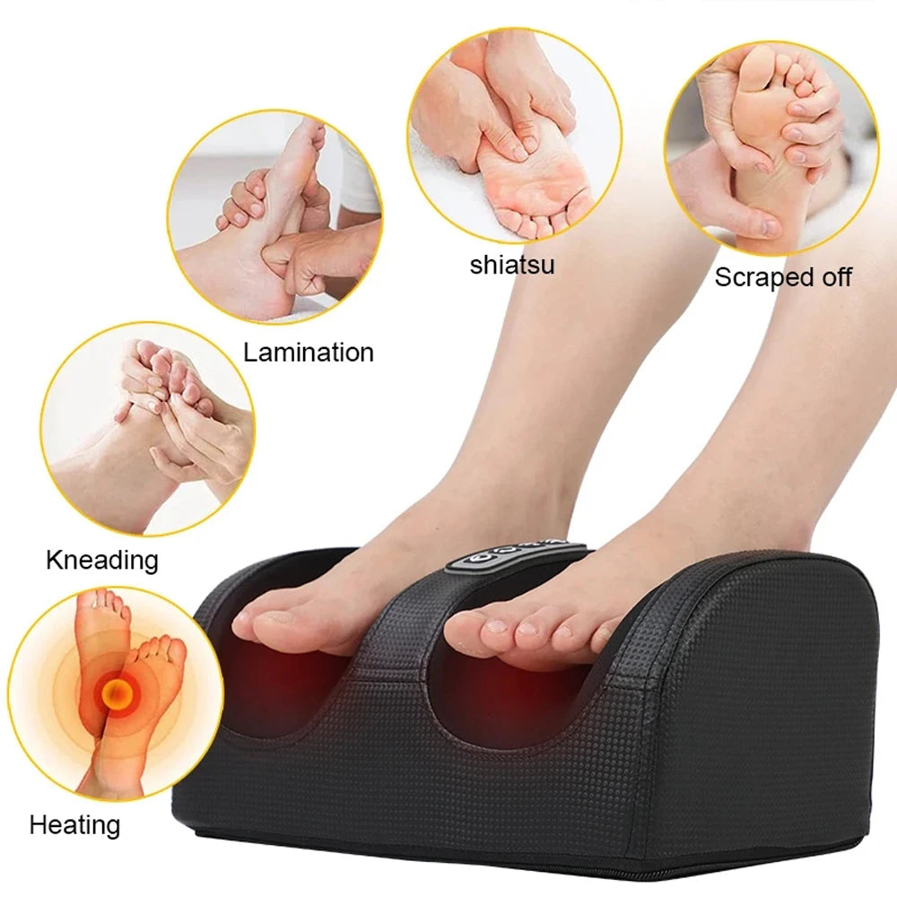 Electric Shiatsu Foot Massager with Heated Rollers – Ultimate Home Massage Experience