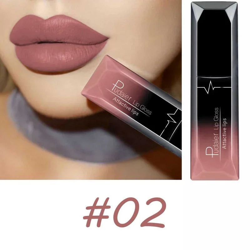 17-Color Sexy Matte Liquid Lipstick – Long-Lasting Lip Gloss & Cream for Bold, Stunning Lips!