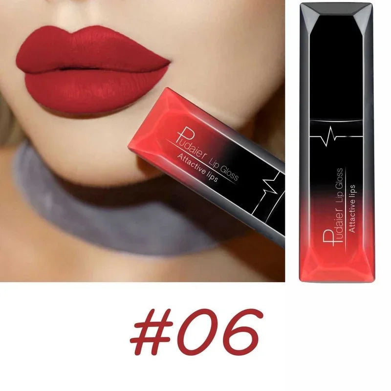 17-Color Sexy Matte Liquid Lipstick – Long-Lasting Lip Gloss & Cream for Bold, Stunning Lips!