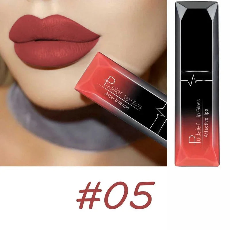 17-Color Sexy Matte Liquid Lipstick – Long-Lasting Lip Gloss & Cream for Bold, Stunning Lips!